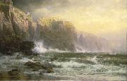 William Trost Richards The League Long Breakers Thundering on the Reef oil on canvas